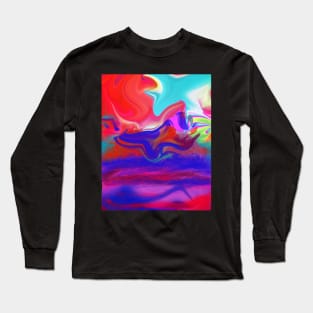 Abstract ocean , Long Sleeve T-Shirt